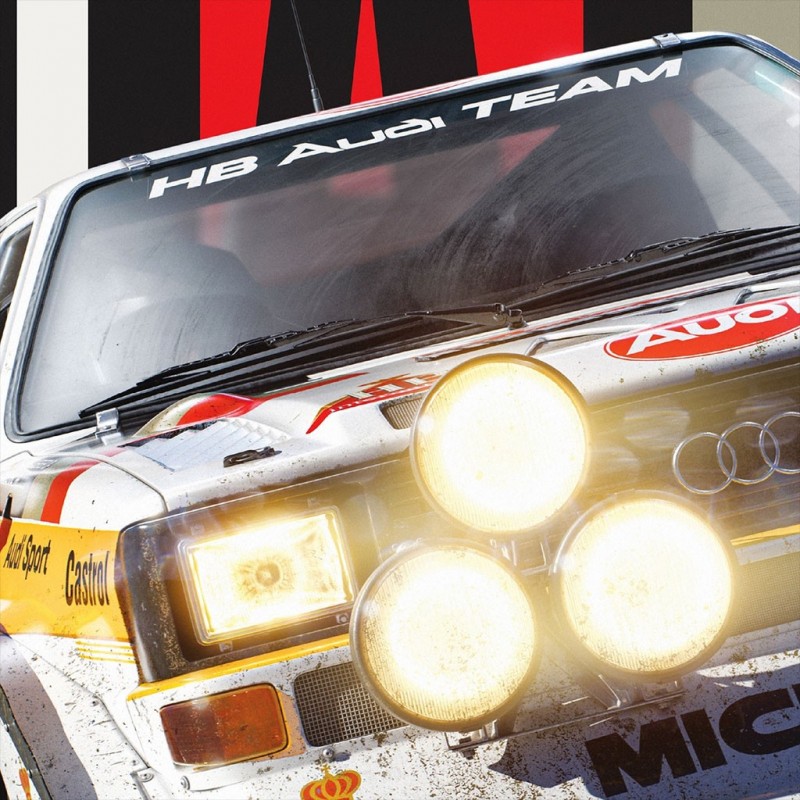 Poster Walter Röhrl Christian Geistdörfer Audi Quattro S1 Vainqueur