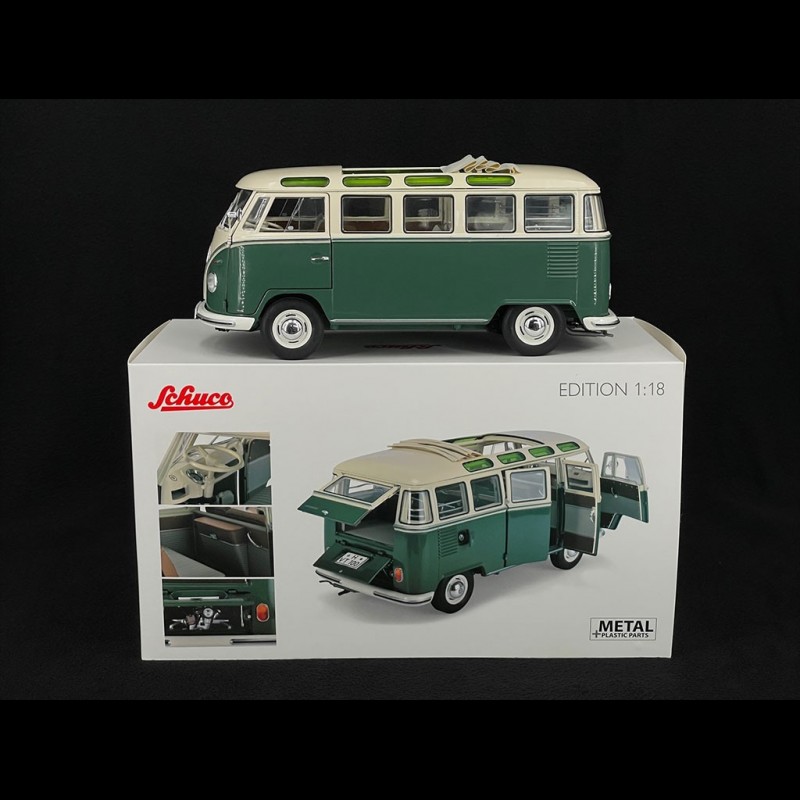 Volkswagen Vw T B Samba Combi Vert Pastel Blanc Schuco