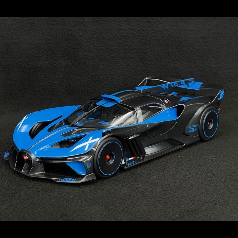 Bugatti Bolide W16 2021 Frankreich Blau Schwarz 1 18 Bburago 11047B