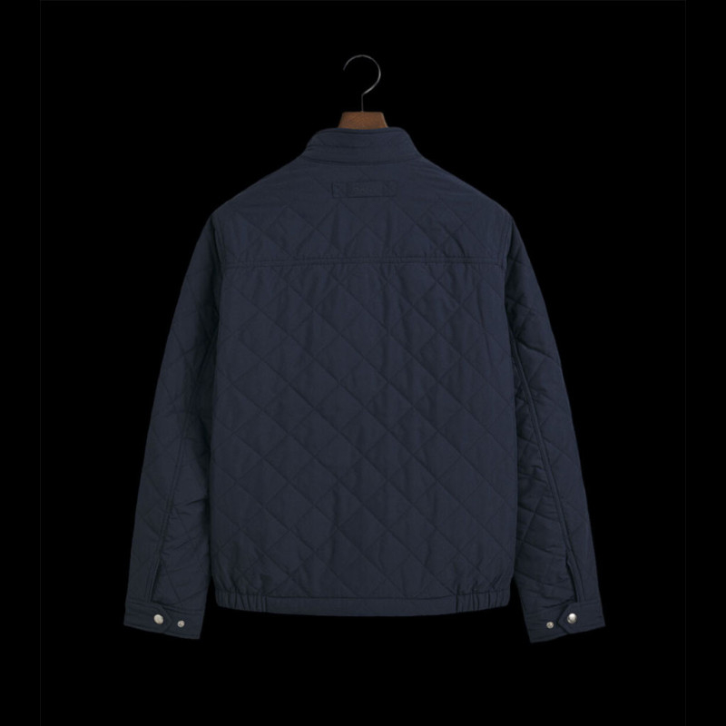 Veste Gant Coupe Vent Matelass E Bleu Nuit