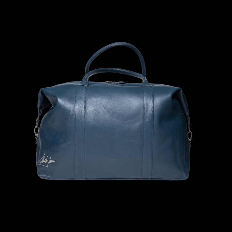 Très Grand Sac Cuir Steve McQueen 24H Du Mans Dean Bleu Royal 27278 0012