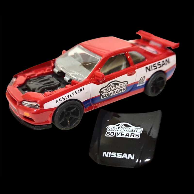 Nissan Skyline GT R R34 Anniversary Edition 60 Ans Rouge 1 59 Majorette