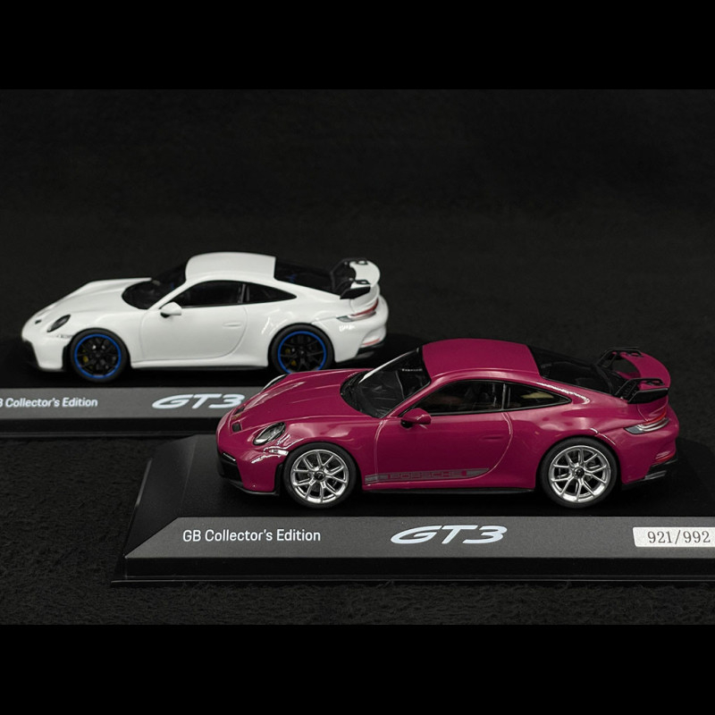 Duo Porsche 911 GT3 Type 992 2021 Ruby Red Carrara White 1 43