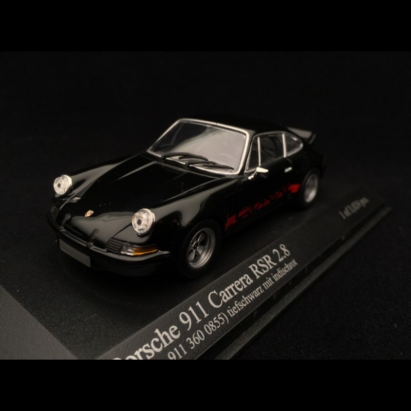 Porsche Carrera Rsr Noir Bandes Rouges Minichamps