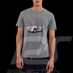 T-shirt Porsche 550 1954 n° 55 Dean Gris Hero Seven - Homme