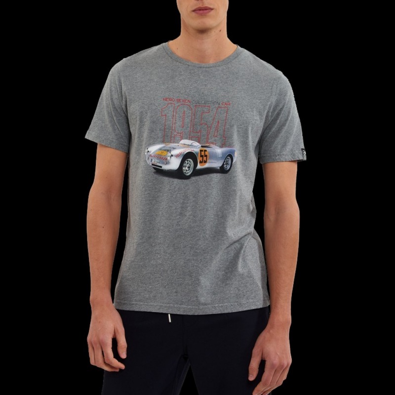 Porsche T-shirt 550 1954 n° 55 Dean Grey Hero Seven - Men