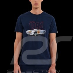 T-shirt Porsche 550 1954 n° 55 Dean Bleu Marine Hero Seven - Homme