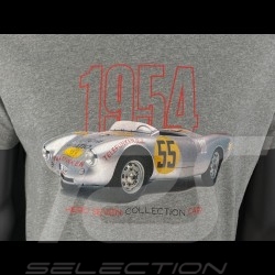 T-shirt Porsche 550 1954 n° 55 Dean Gris Hero Seven - Homme