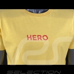 T-shirt Steve McQueen Cinéma Jaune Hero Seven - Homme