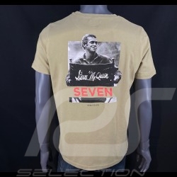 T-shirt Steve McQueen Cinéma Kaki Hero Seven - Homme
