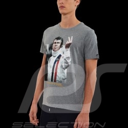 McQueen T-shirt  "The Man In Le Mans" Victory Grey Hero Seven - Men