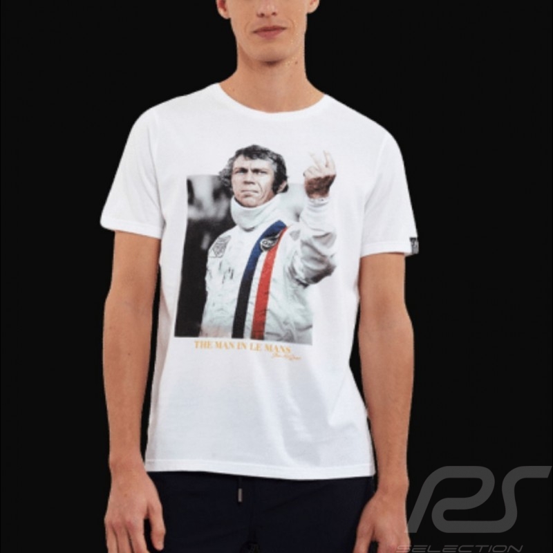 McQueen T-shirt "The Man In Le Mans" Victory weiß Hero Seven - Herren