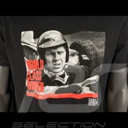 T-shirt Steve McQueen American Driver Noir Hero Seven - Homme