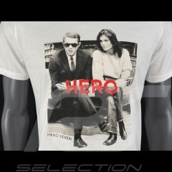 T-shirt Steve McQueen - Jacqueline Blanc Hero Seven - Homme