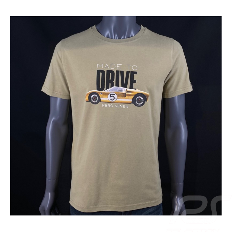 Ford T-shirt GT40 n° 5 Mk One Khaki Hero Seven - Men