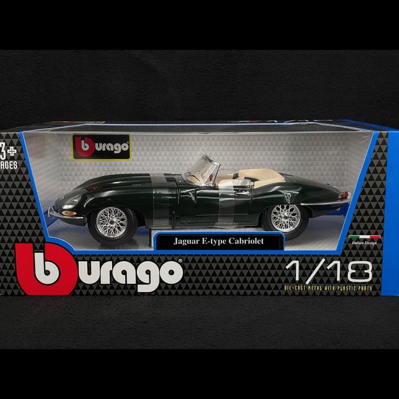 Bburago 1/18 - 12046GR - Jaguar Type E Cabriolet