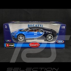 Bugatti Chiron 2018 Bleu de France / Bleu Foncé 1/18 Bburago 11040