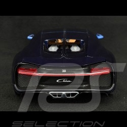 Bugatti Chiron 2018 Bleu de France / Bleu Foncé 1/18 Bburago 11040