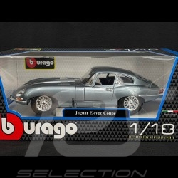 Jaguar Type E Coupe 1961 Silber Blau Metallic 1/18 Bburago 12044
