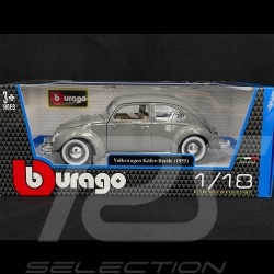 Volkswagen VW Coccinelle 1955 Gris Jupiter 1/18 Bburago 12029G