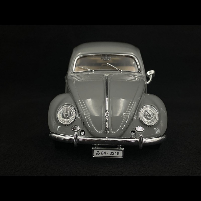 Volkswagen VW Beetle 1955 Jupiter Grey 1/18 Bburago 12029G