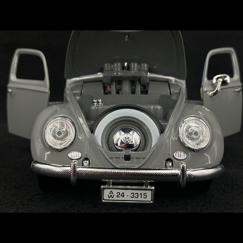 Volkswagen VW Beetle 1955 Jupiter Grey 1/18 Bburago 12029G