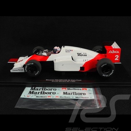 McLaren TAG MP4/2B F1 n°2 Alain Prost Winner GP Monaco 1985 1/18 MCG MCG18606