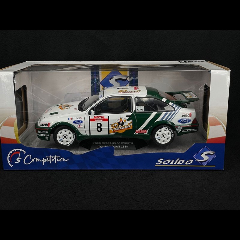 1/18 Solido 1988 Ford Sierra RS Cosworth #8 Winner Rallye Tour De Corse Didier Auriol Bernard Occelli Diecast Car Model