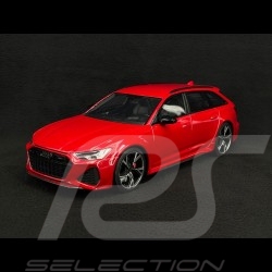 Audi RS 6 2020 Rouge Tango - Noir Carbon 1/18 Top Speed TS0327