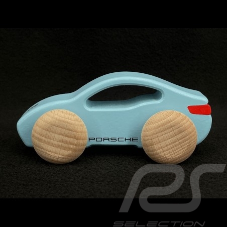 Voiture Porsche Taycan en bois Bleu glacé WAP0406100PTHA