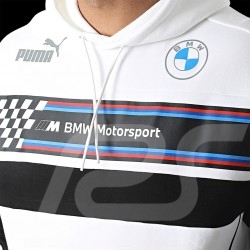 Sweatshirt BMW Motorsport MMS Puma Hoodies à Capuche Blanc - Homme 533323-02