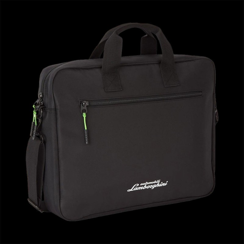 Lamborghini レザー ビジネスバッグ Lamborghini Laptop Bag Black Lamborghini LB14LB
