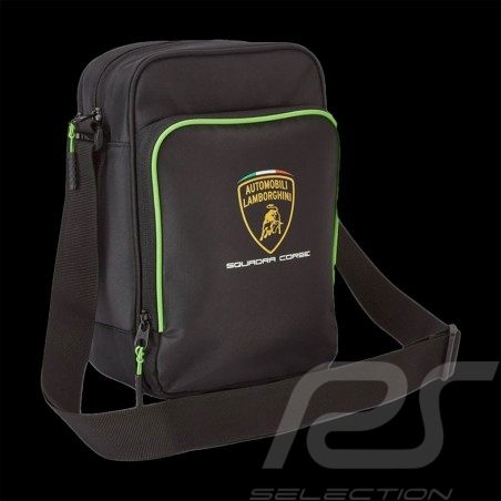 Lamborghini shoulder bag black / green LB14SB