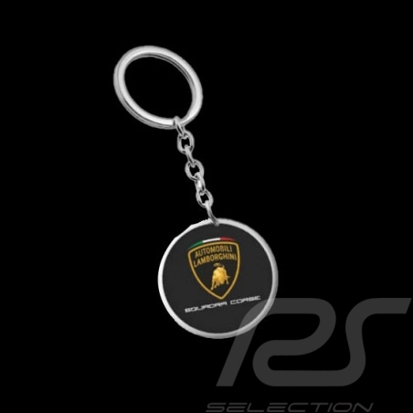Porte-clés Lamborghini écusson Jeton Noir LC283004