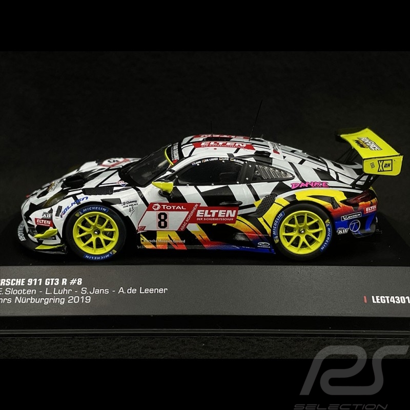 Porsche 911 GT3 R n°8 24h Nürburgring 2019 Iron Force 1/43 Ixo Models LEGT43011
