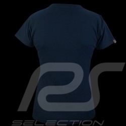 T-shirt Gulf Racing Oil Racing Bleu Marine - femme