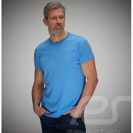 Gulf T-shirt 3D-Effekt Cobaltblau - herren
