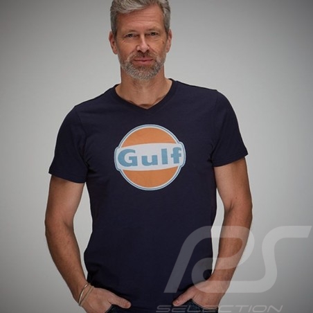 Camiseta Gulf Vintage Azul...