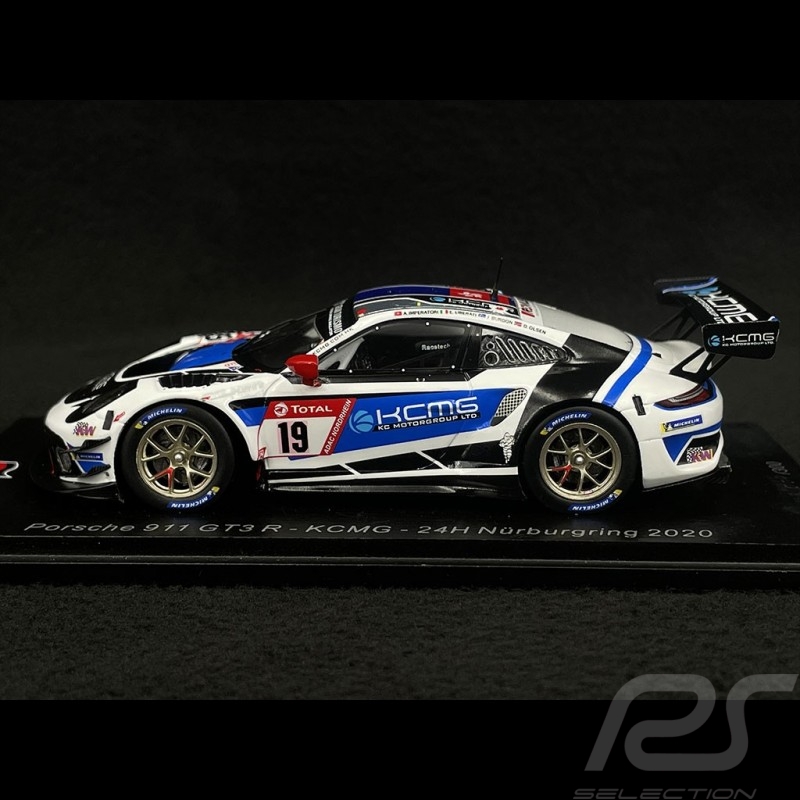 Porsche 911 GT3 R Type 991 n°19 24h Nürburgring 2020 1/43 Spark SG708