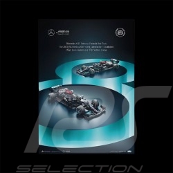 Poster Mercedes-AMG Petronas F1 8ème titre Constructeur 2021 Hamilton Bottas Collector's edition