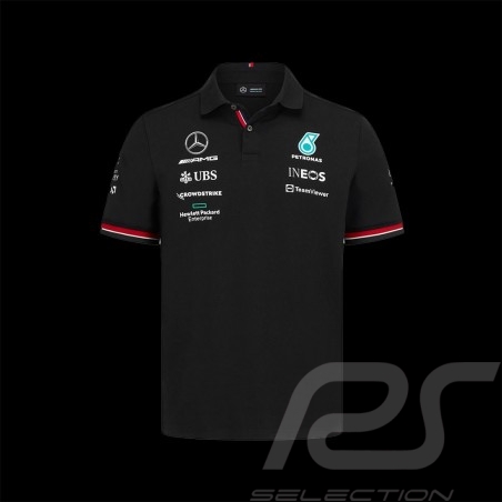 Mercedes-AMG Polo Petronas Team Hamilton Russell Formula 1 Black 701219232-001 - men