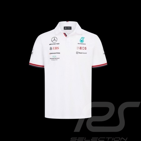 Polo Mercedes-AMG Petronas Team Hamilton Russell Formule 1 Blanc  701219232-002 - homme