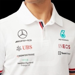 Mercedes-AMG Polo Petronas Team Hamilton Russell Formel 1 Weiß 701219232-002 - herren