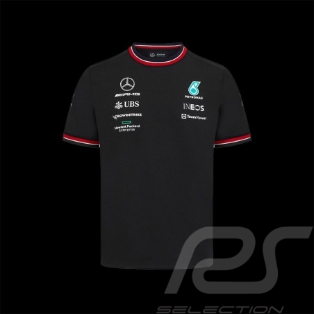 US Petronas Formula 1 Herren-T-Shirt mit großem Logo von Mercedes-AMG Größe S Weiß 
