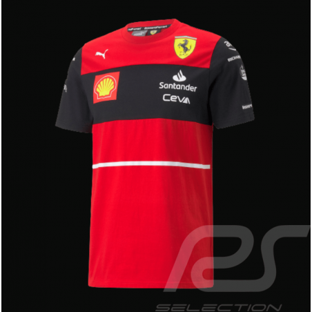 T-shirt Ferrari Puma Leclerc Charles n°16 Formule 1 Rouge / Noir 701219156-001 - homme
