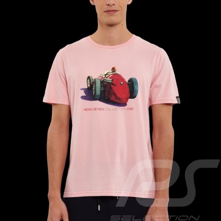Maserati T-shirt 8CTF Pastel Pink Hero Seven - men
