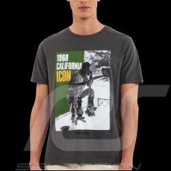 T-shirt Steve McQueen Brentwood 1960 California Gris Hero Seven - homme