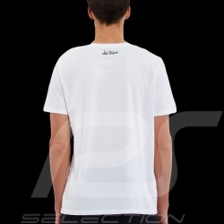 T-shirt Steve McQueen Moto Blanc Hero Seven - homme