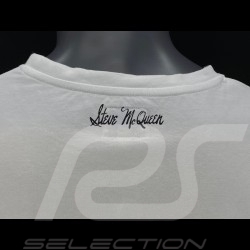 T-shirt Steve McQueen Gun Blanc Hero Seven - homme