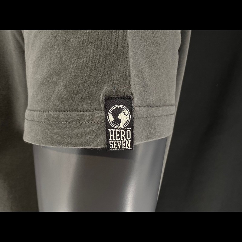 T-shirt Steve McQueen Hero Seven Off The Wall - Gris Chiné, Tailles S/M/L - Neuf Avec étiquettes